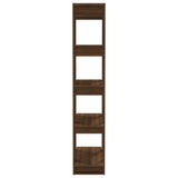 NNEVL Book Cabinet/Room Divider Brown Oak 80x30x160 cm Engineered Wood