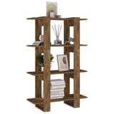 NNEVL Book Cabinet/Room Divider Smoked Oak 80x30x123.5 cm