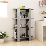 NNEVL Book Cabinet/Room Divider Grey Sonoma 80x30x123.5 cm