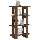 NNEVL Book Cabinet/Room Divider Brown Oak 80x30x123.5 cm