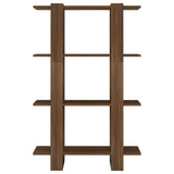 NNEVL Book Cabinet/Room Divider Brown Oak 80x30x123.5 cm