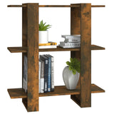 NNEVL Book Cabinet/Room Divider Smoked Oak 80x30x87cm
