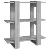 NNEVL Book Cabinet/Room Divider Grey Sonoma 80x30x87 cm