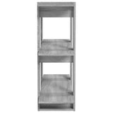 NNEVL Book Cabinet/Room Divider Grey Sonoma 80x30x87 cm