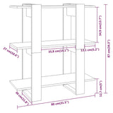 NNEVL Book Cabinet/Room Divider Grey Sonoma 80x30x87 cm