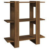 NNEVL Book Cabinet/Room Divider Brown Oak 80x30x87 cm
