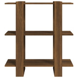 NNEVL Book Cabinet/Room Divider Brown Oak 80x30x87 cm