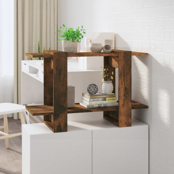 NNEVL Book Cabinet/Room Divider Smoked Oak 80x30x51 cm
