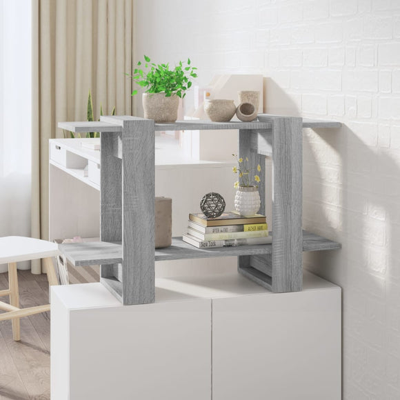NNEVL Book Cabinet/Room Divider Grey Sonoma 80x30x51 cm