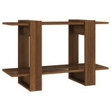 NNEVL Book Cabinet/Room Divider Brown Oak 80x30x51 cm