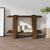 NNEVL Book Cabinet/Room Divider Brown Oak 80x30x51 cm