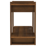 NNEVL Book Cabinet/Room Divider Brown Oak 80x30x51 cm