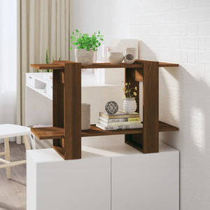 NNEVL Book Cabinet/Room Divider Brown Oak 80x30x51 cm