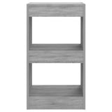 NNEVL Book Cabinet/Room Divider Grey Sonoma 40x30x72 cm