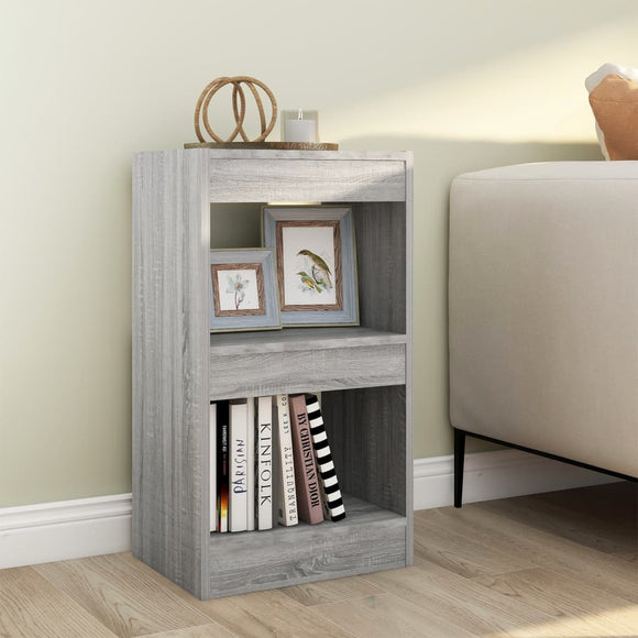 NNEVL Book Cabinet/Room Divider Grey Sonoma 40x30x72 cm