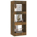 NNEVL Book Cabinet/Room Divider Smoked Oak 40x30x103 cm Engineered Wood