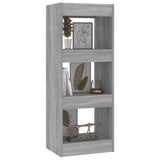 NNEVL Book Cabinet/Room Divider Grey Sonoma 40x30x103 cm Engineered Wood