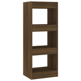 NNEVL Book Cabinet/Room Divider Brown Oak 40x30x103 cm Engineered Wood