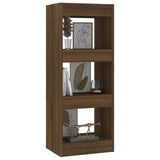 NNEVL Book Cabinet/Room Divider Brown Oak 40x30x103 cm Engineered Wood