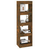 NNEVL Book Cabinet/Room Divider Smoked Oak 40x30x135 cm