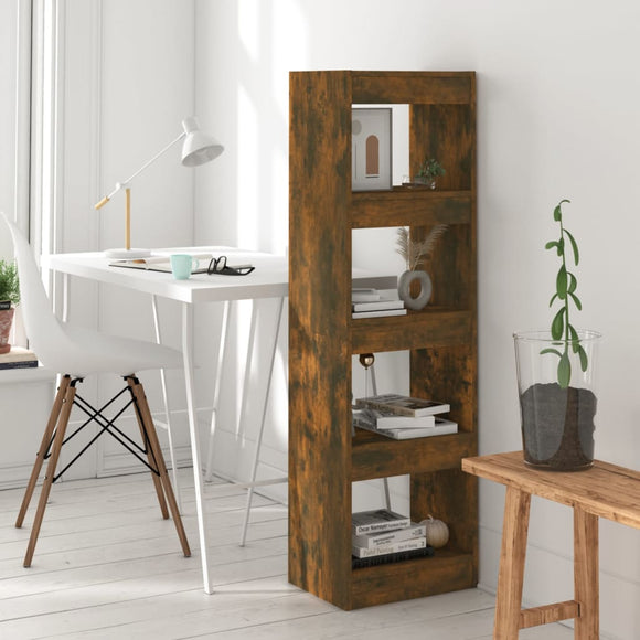 NNEVL Book Cabinet/Room Divider Smoked Oak 40x30x135 cm