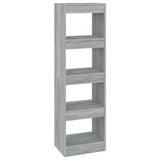 NNEVL Book Cabinet/Room Divider Grey Sonoma 40x30x135 cm