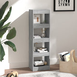 NNEVL Book Cabinet/Room Divider Grey Sonoma 40x30x135 cm