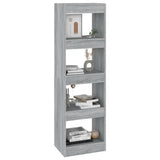 NNEVL Book Cabinet/Room Divider Grey Sonoma 40x30x135 cm