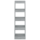 NNEVL Book Cabinet/Room Divider Grey Sonoma 40x30x135 cm