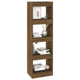 NNEVL Book Cabinet/Room Divider Brown Oak 40x30x135 cm