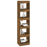 NNEVL Book Cabinet/Room Divider Smoked Oak 40x30x166 cm