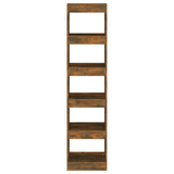 NNEVL Book Cabinet/Room Divider Smoked Oak 40x30x166 cm