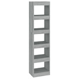 NNEVL Book Cabinet/Room Divider Grey Sonoma 40x30x166 cm