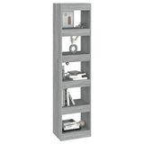 NNEVL Book Cabinet/Room Divider Grey Sonoma 40x30x166 cm
