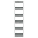 NNEVL Book Cabinet/Room Divider Grey Sonoma 40x30x166 cm