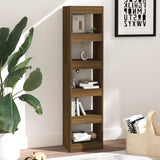 NNEVL Book Cabinet/Room Divider Brown Oak 40x30x166 cm