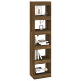 NNEVL Book Cabinet/Room Divider Brown Oak 40x30x166 cm