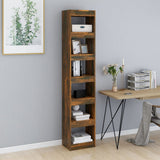 NNEVL Book Cabinet/Room Divider Smoked Oak 40x30x198 cm