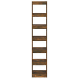 NNEVL Book Cabinet/Room Divider Smoked Oak 40x30x198 cm