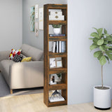 NNEVL Book Cabinet/Room Divider Smoked Oak 40x30x198 cm