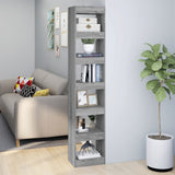 NNEVL Book Cabinet/Room Divider Grey Sonoma 40x30x198 cm