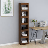 NNEVL Book Cabinet/Room Divider Brown Oak 40x30x198 cm