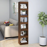 NNEVL Book Cabinet/Room Divider Brown Oak 40x30x198 cm