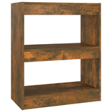 NNEVL Book Cabinet/Room Divider Smoked Oak 60x30x72 cm