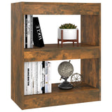 NNEVL Book Cabinet/Room Divider Smoked Oak 60x30x72 cm