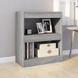 NNEVL Book Cabinet/Room Divider Grey Sonoma 60x30x72 cm