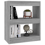 NNEVL Book Cabinet/Room Divider Grey Sonoma 60x30x72 cm