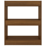 NNEVL Book Cabinet/Room Divider Brown Oak 60x30x72 cm