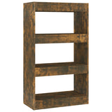 NNEVL Book Cabinet/Room Divider Smoked Oak 60x30x103 cm Engineered Wood
