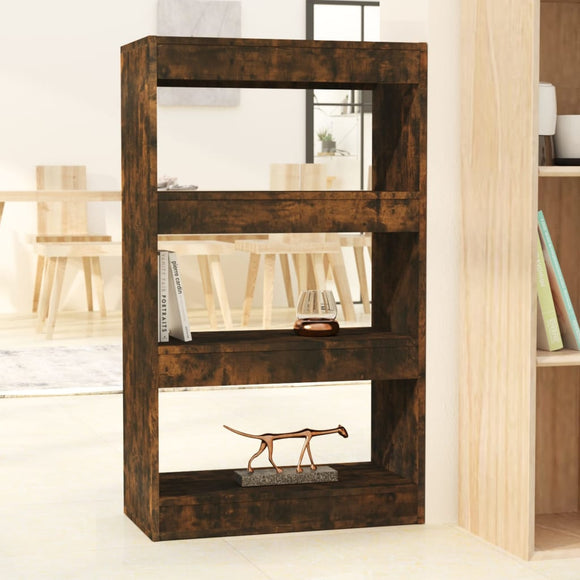 NNEVL Book Cabinet/Room Divider Smoked Oak 60x30x103 cm Engineered Wood
